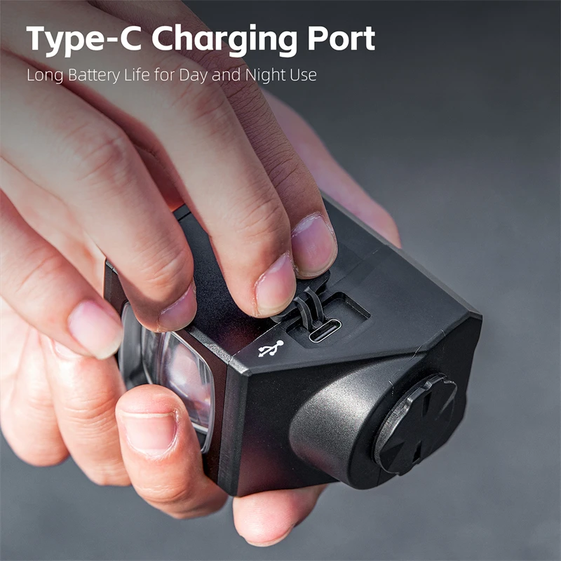 

WEST BIKING Bicycle Headlight 1600LM Wireless Remote Hoisting Cycling Light Type-C Charging Front Lamp MTB Road Bike Headlight