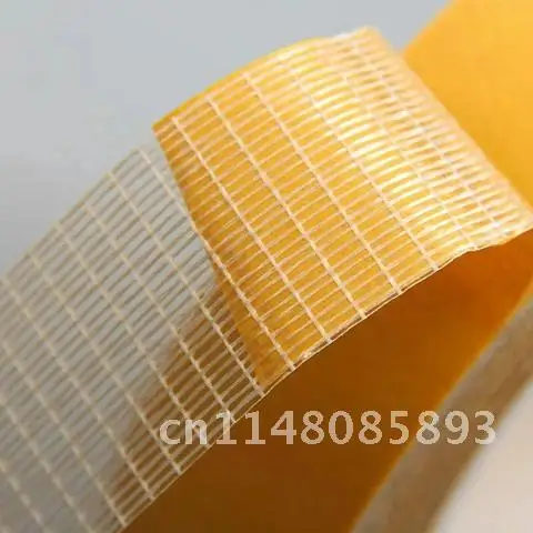 20m Transparent Strong Glass Fiber Mesh Traceless Adhesive Double-sided Cloth Base Tape DIY Sewing Accessory Carpet Adhesive