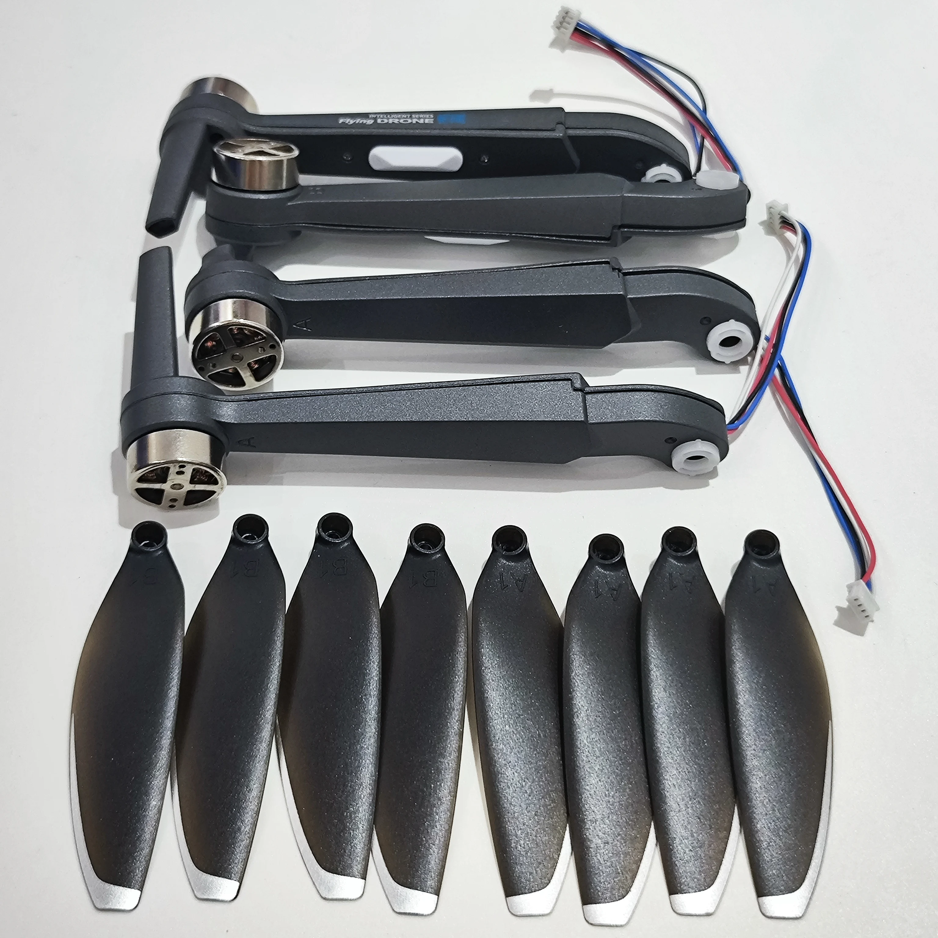 

M66 MAX Foldable Brushless 4K HD Camera RC Quadcopter Original Arm Replacement Accessories Motor Arm Set + Blade 8PCS