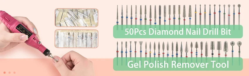 10Pcs Diamant Fräser Für Maniküre Elektrische Nagel Bohrer Bits Zubehör Pediküre Maschine Nagel Datei Gel Remover-Tool – Detail 4