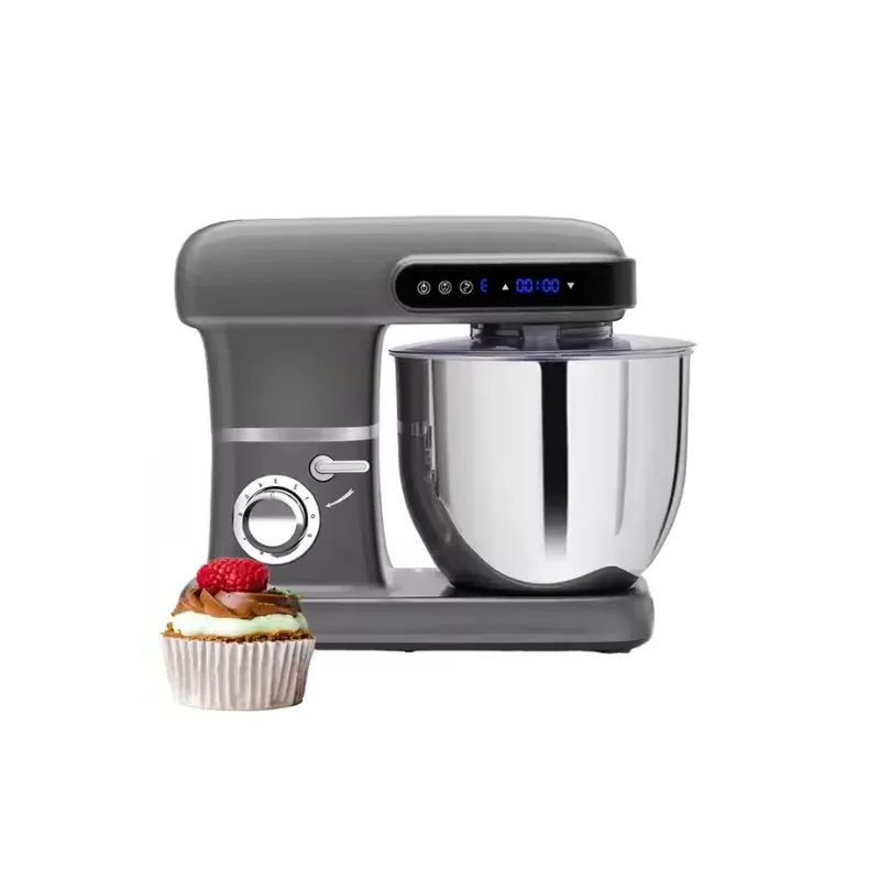 Ciotola in acciaio inossidabile da 7 litri, testa inclinabile a 3 velocità, timer digitale, classe di energia 380 W A, con gancio per impastare/frusta/frusta per cottura domestica
