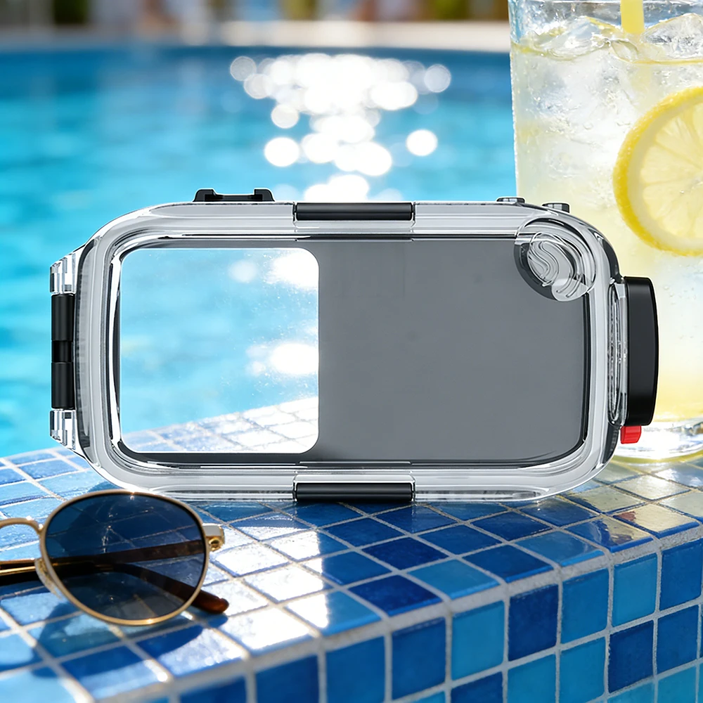 Seafrogs Snorkeling Waterproof Cell Phone Case For iPhone 17 16 15 Pro 13 14 Pro 14 Pro Max 40M Pool Photography Accessories view 3