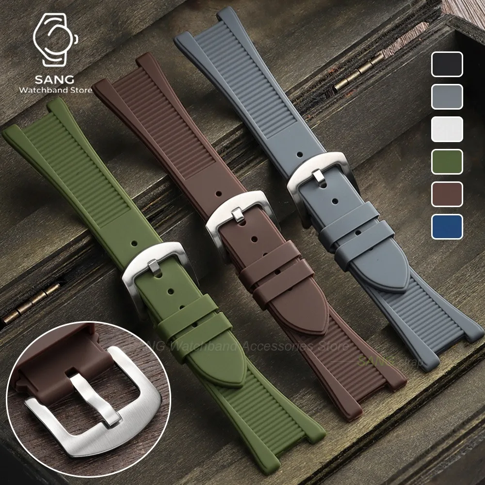 25*13mm Silicone Strap for Patek Philippe for Nautilus 5711/5712/5726/5980 Replacement Bracelet Waterproof Watchband Accessories