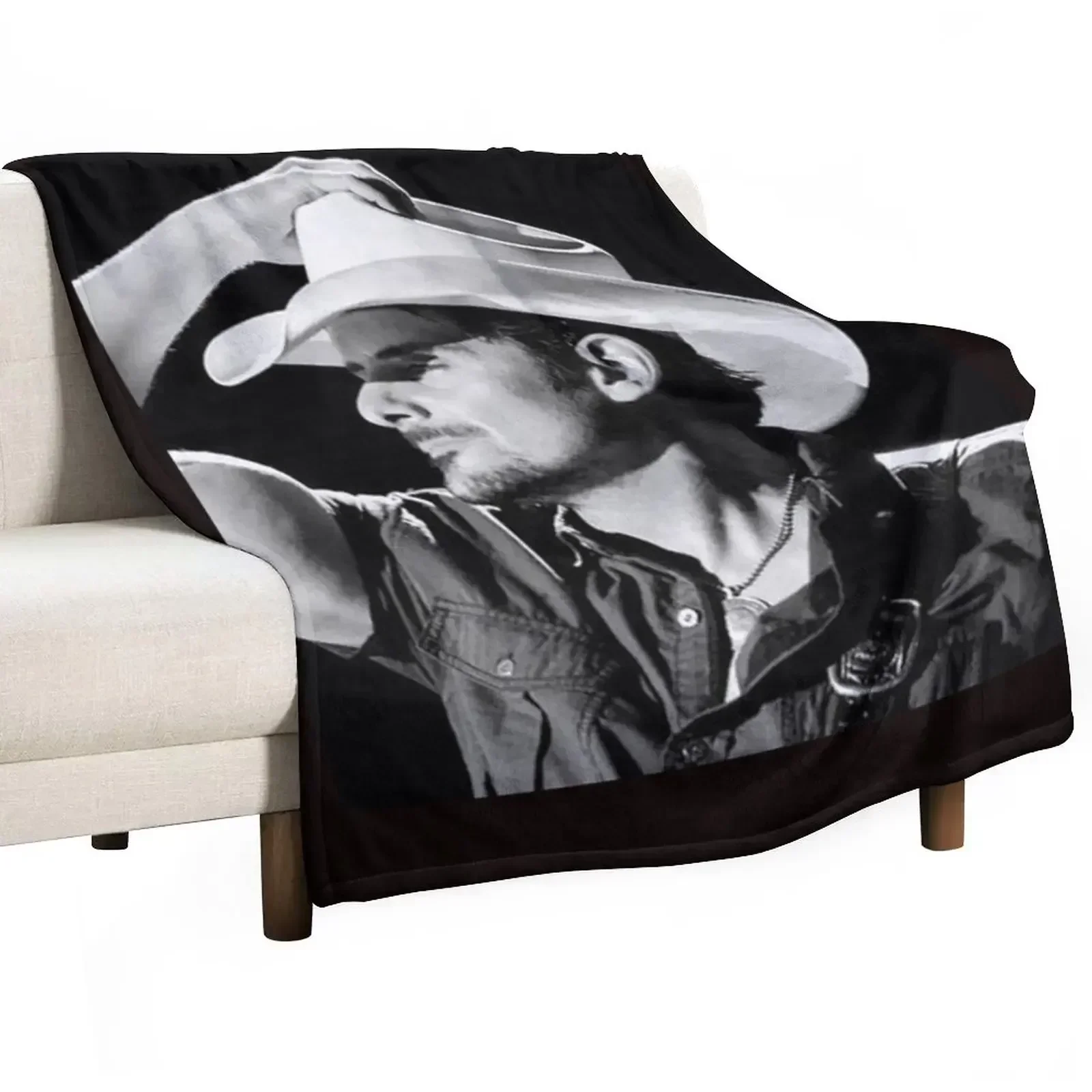 Brad Paisley - Poster Throw Blanket Sofa Furry For Baby For Sofa Thin Blankets