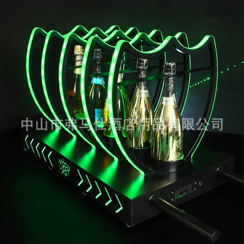 

Bar KTV champagne sedan chair luminous wine seat LED foreign wine XO red wine champagne sedan chair base display stand
