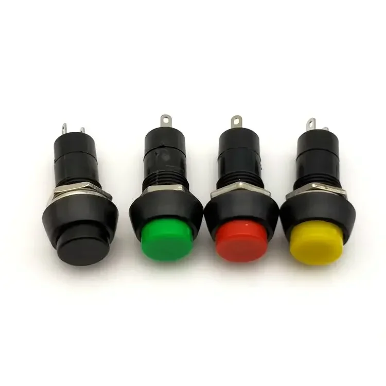 

10PSC PBS -11A Self-locking resetting point, 3A 250V 2 pin moving button switch, power button switch, opening,12mm