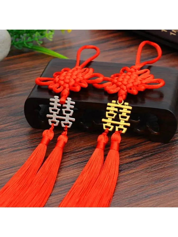 5/10Pcs Small Chinese Knot Red Tassels Pendant Decoration Lucky Charms 2025 New Year Sping Festival Traditional Ornaments Gifts