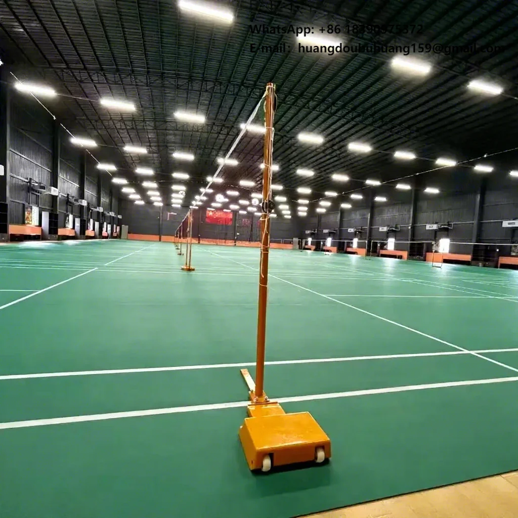 Factory Direct Indoor Outdoor Portable Adjustable School/Stadium Games Badminton Net Stand Pole Badminton Post for Training