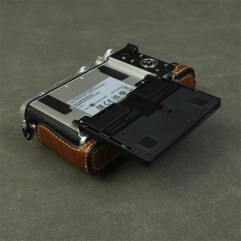 غطاء حماية، لحقيبة كاميرا أوليمبوس PEN E-P7 الصغيرة المفردة، حافظة جلدية واقية، حافظة قاعدة بمقبض ep7 #5