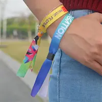 200PCS Custom Cloth Wristbands Personalized Events VIP Wristbands for Festival Gatherings Admission Party 6