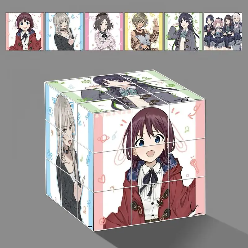 Magic Cube Unzip Anime ‌GIRLS BAND CRY rupa Subaru Anwa  Stress Relief Puzzle Professional Smooth Speed Game Birthday Gifts view 5