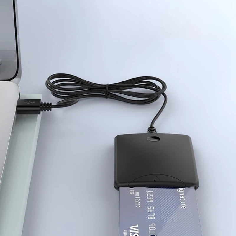Super Deal -JMT CR334 USB2.0 ISO7816 Smart Card Reader For IC/ID/SIM ATM Bank Card SIM Card For Win Windows 7 8 10 Linux