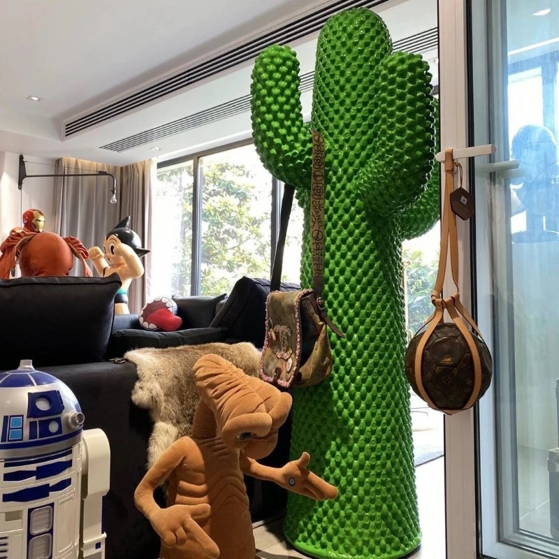 

Cactus fiberglass sculpture floor ornament creative interior decoration