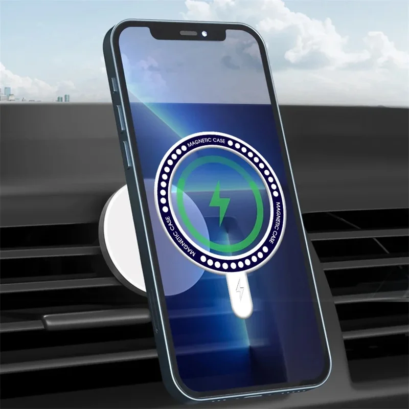 Wireless Charging Magnetic Sticker Rings For iPhone 15 14 13 12 Pro Max For Magsafe Magnet Sheet Car Holder Magnetic Patch