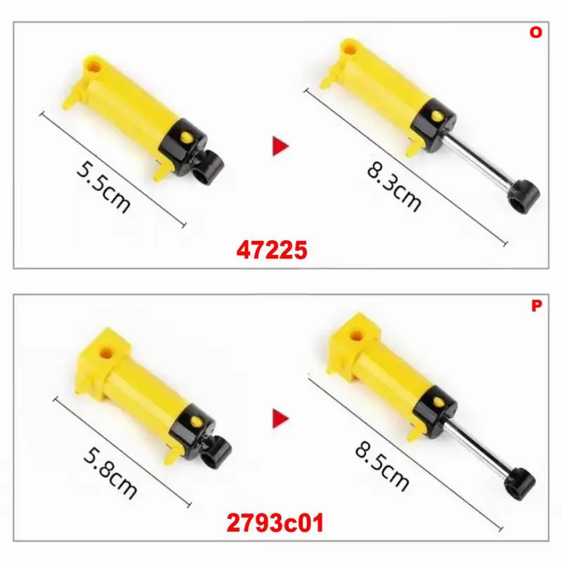 16 peças moc pf peças pneumáticas técnicas barômetro tanque de ar bomba pistão mangueira conjunto de interruptor para legoeds 47225 2797c02 75974