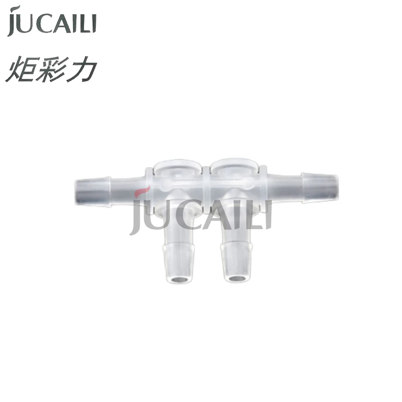 Jucaili 10pcs Printer Ink Tube Connector 4 6 8 Ways Hose Ink pipe Connector DTF Printer White Ink Circulation connector