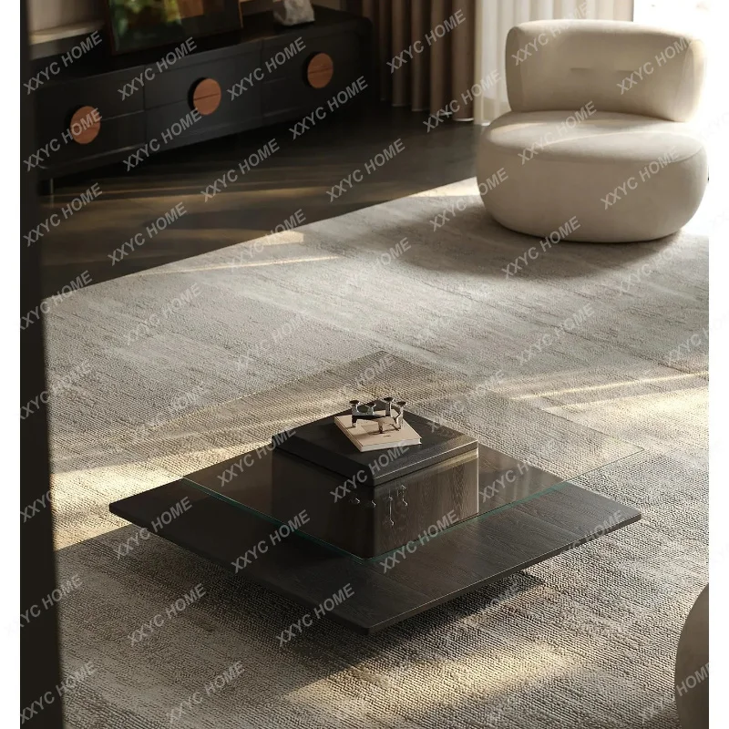 XX antique square coffee table high-end coffee table home living room creative high-end coffee table combination