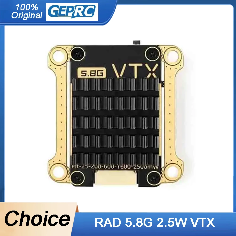 

GEPRC RAD 5,8G 2,5 Вт VTX 6 уровней мощности 7-36 В широкое напряжение FPV-передатчик для дрона дальнего действия Acessorios RC
