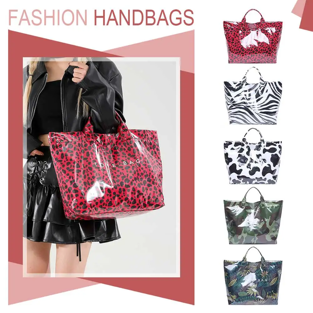 Sac fourre-tout à la mode pour femmes, sac de transport quotidien de grande capacité, sac de transport ample, sac à poignée supérieure élégant, sac de voyage en plein air