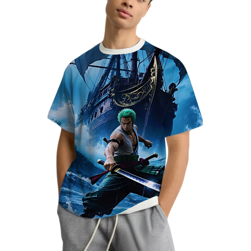 

Лето 2025 г., аниме-персонаж Наруто с принтом, короткий рукав для взрослых и детей, подростков, такая же мода, для отдыха, спорта, горячая кровь, с коротким рукавом