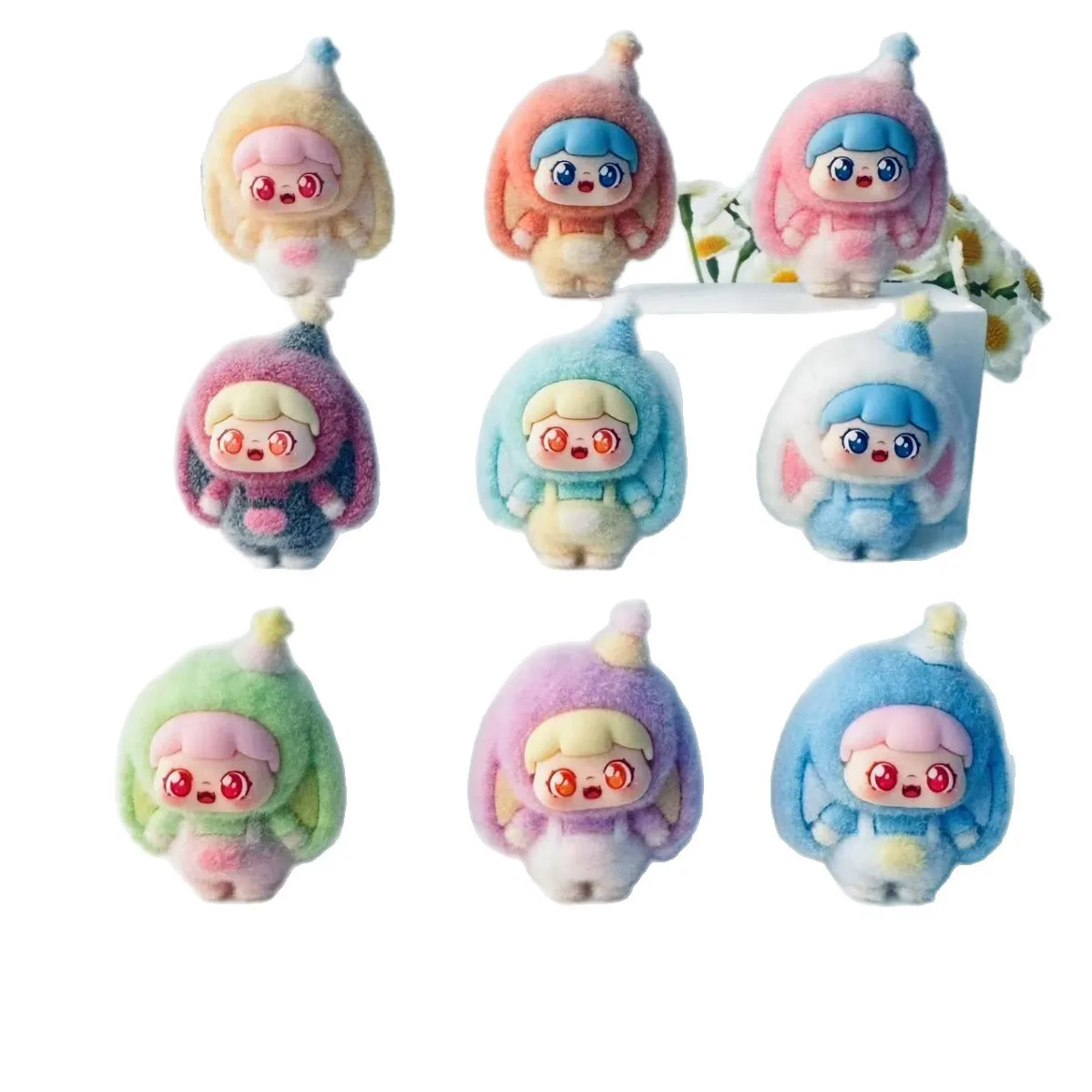 ใหม่หูแขวนกระต่ายสาวอินเทรนด์และน่ารักของเล่นตุ๊กตา DIY รถเดสก์ท็อปตกแต่ง