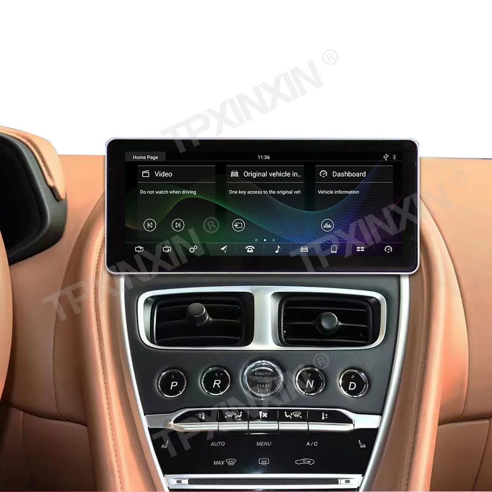 12.3 بوصة أندرويد 14.0 ل أستون مارتن DB11 2018-2022 سيارة السيارات carplay الوسائط المتعددة راديو كبير HD نظام تحديد المواقع والملاحة اللمس رئيس وحدة
