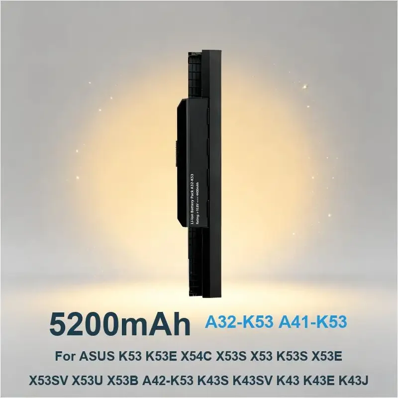 Batería para portátil A32-K53 A41-K53 para ASUS K53 K53E X54C X53S X53 K53S X53E X53SV X53U X53B A42-K53 K43S K43SV K43 K43E K43J