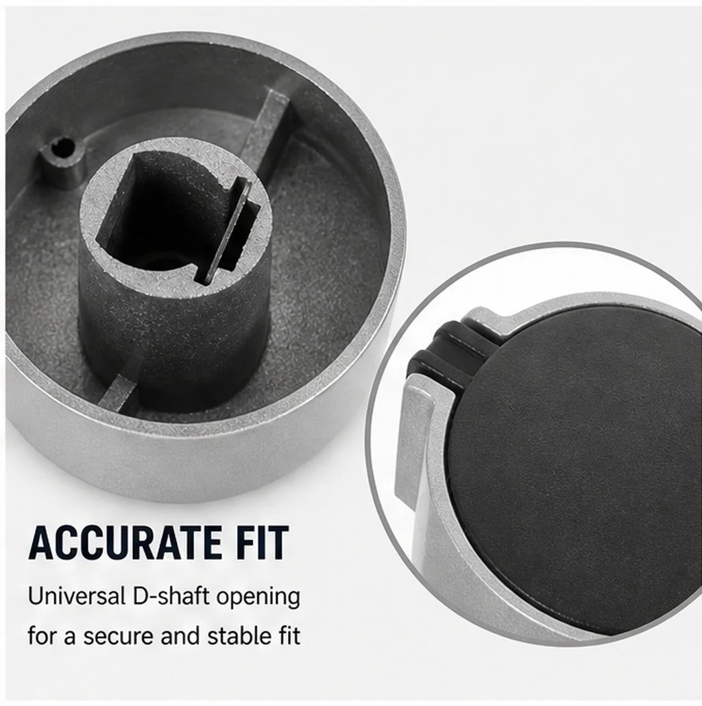 4Pcs Zinc Alloy Gas Stove Knobs for Range Burner Control – Heat-Resistant, Sleek Design