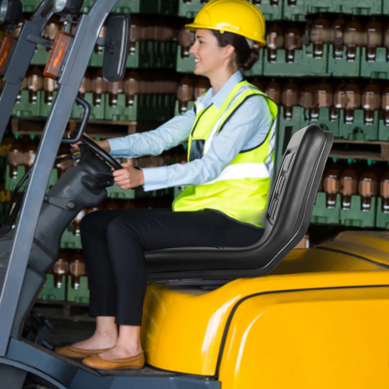 

Эргономичное сиденье премиум-класса для трактора, усиленная железная спинка с полным покрытием, высокоэластичная губка, регулируемая спинка и плотность