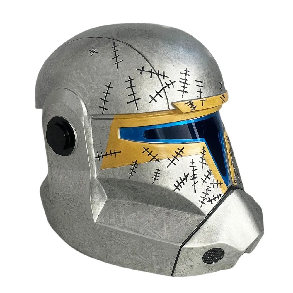 Maska Żywiczna Hełmu Komandora SW Cosplay dla Mężczyzn Maska na Halloween Maskarada Karnawał Rekwizyty na Imprezę dla Dorosłych Wysoka Jakość