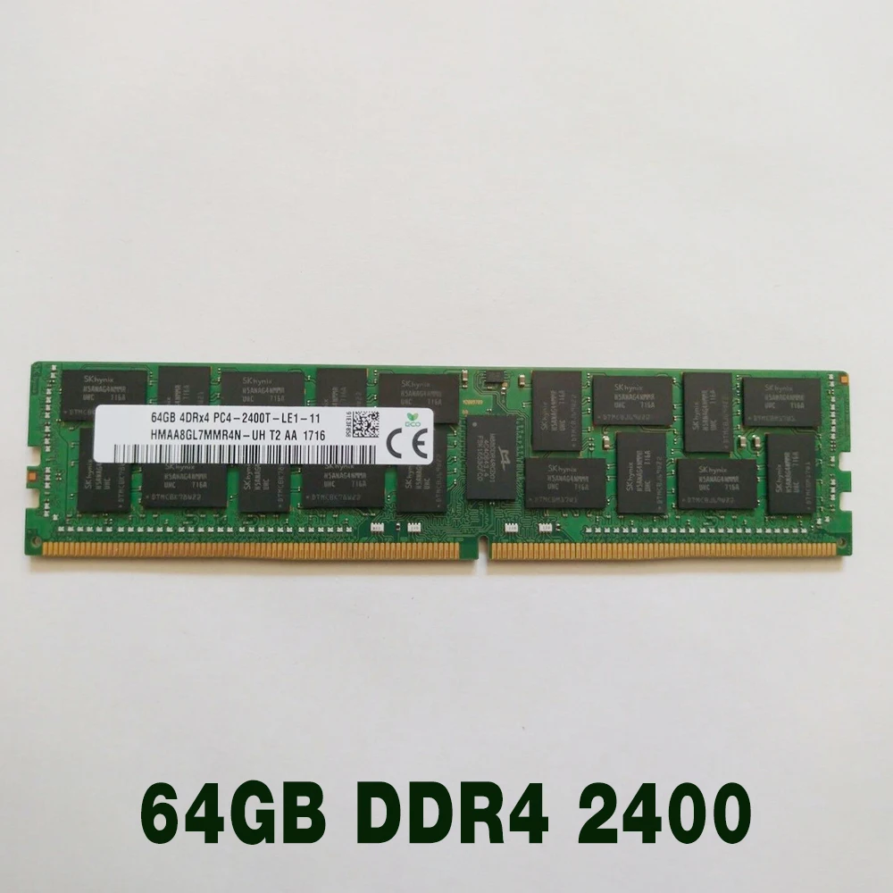 

1 шт. Оперативная память HMAA8GL7MMR4N-UH 64G REG LRDIMM Серверная память Высокое качество Быстрая доставка 64 ГБ 4DRX4 PC4-2400T-L DDR4 2400