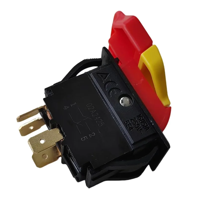 HRBAJ-On-Off Paddle Switch 20/12A 125/250V 4Pins For 137 Series Table Saw & Drill Press 0LWG 27A1 0LWC 0LVW