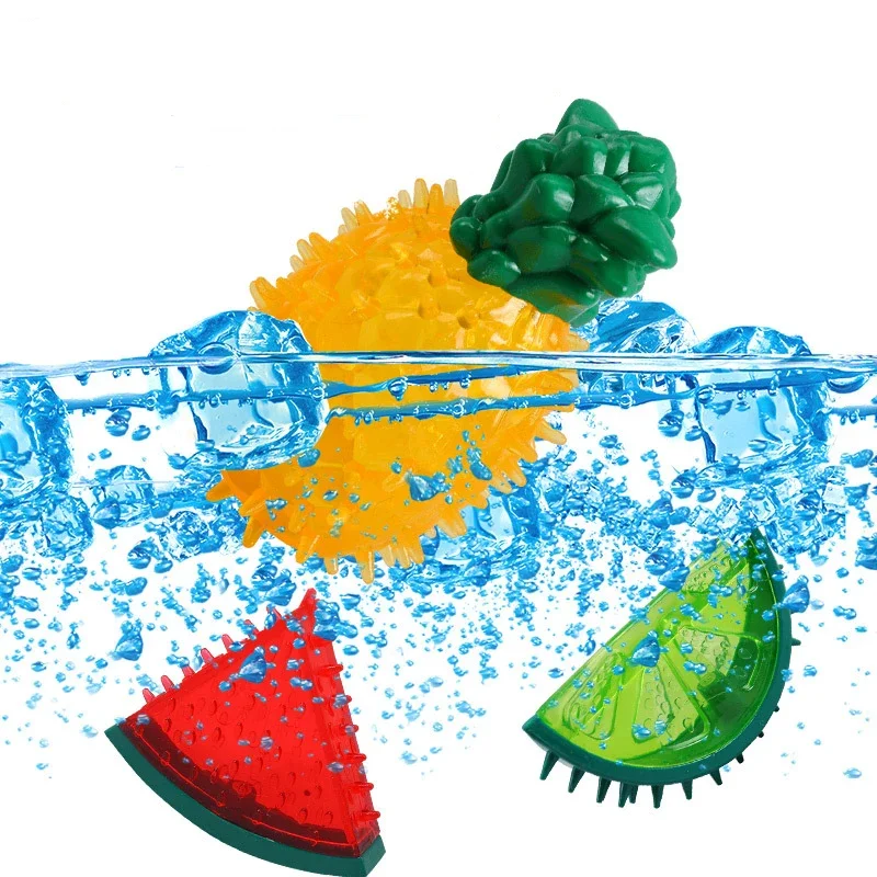 دائم الفاكهة الكلب مضغ اللعب الأسنان طحن البلاستيك جرو لعبة لدغة مقاومة مضحك لعبة الحيوانات الأليفة لجميع الحيوانات الأليفة