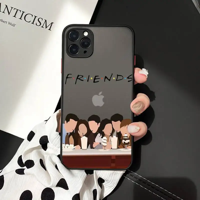 Casing Ponsel New Central Perk Coffee Friends TV Show untuk IPhone 14 13 12 11 Pro Max 7 8 Plus X XR XS Max SE Penutup BFF Teman Terbaik