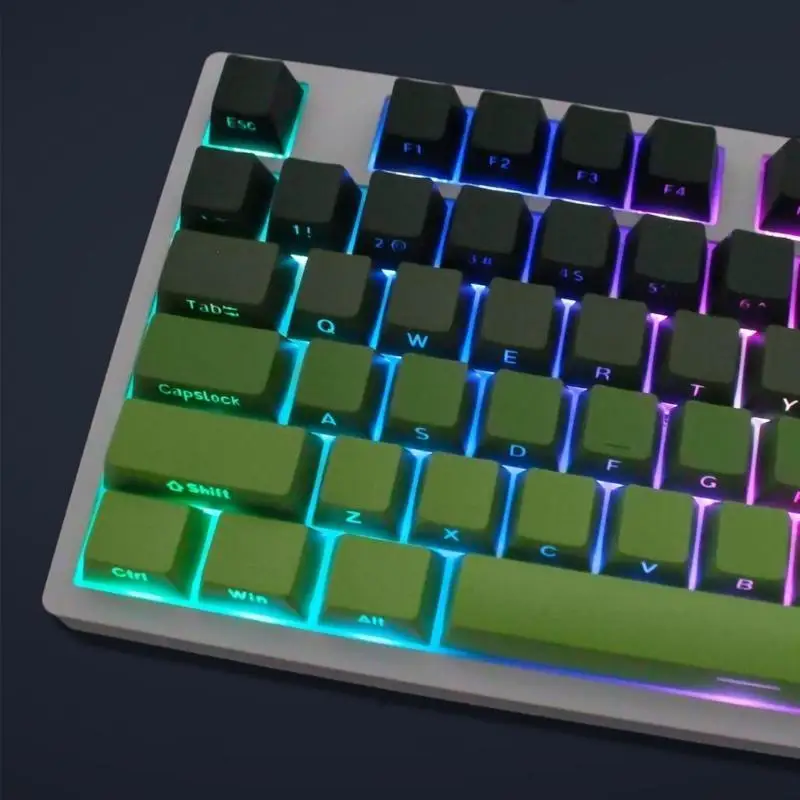 Y1UB 133 PBT KeyCaps Double Shot KeyCaps OEM Profil Keyboard Keycap Gradien