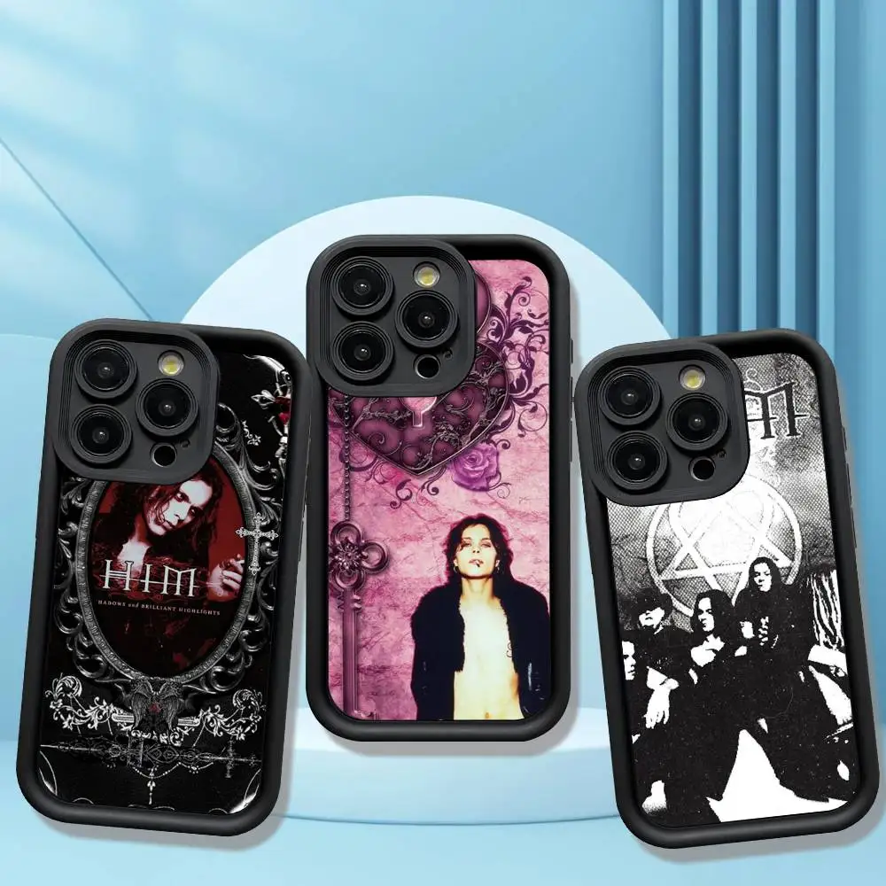 Coque de téléphone Band His Infernal Majesty pour iPhone 17 16 15 14 13 12 11 Air Plus Pro Max – Housse arrière souple