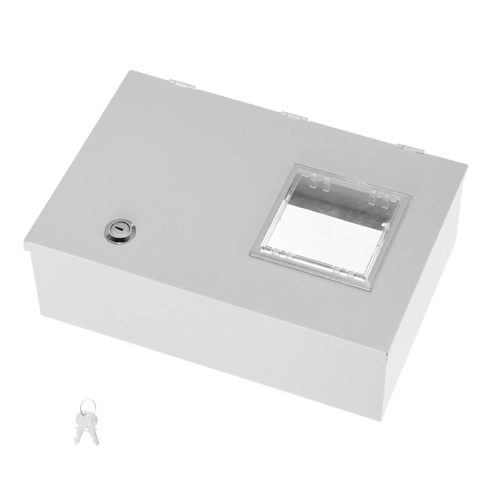 Electric Meter Box Outdoor Waterproof Metal Distribution Enclosure Weather Resistant Home Protection Case