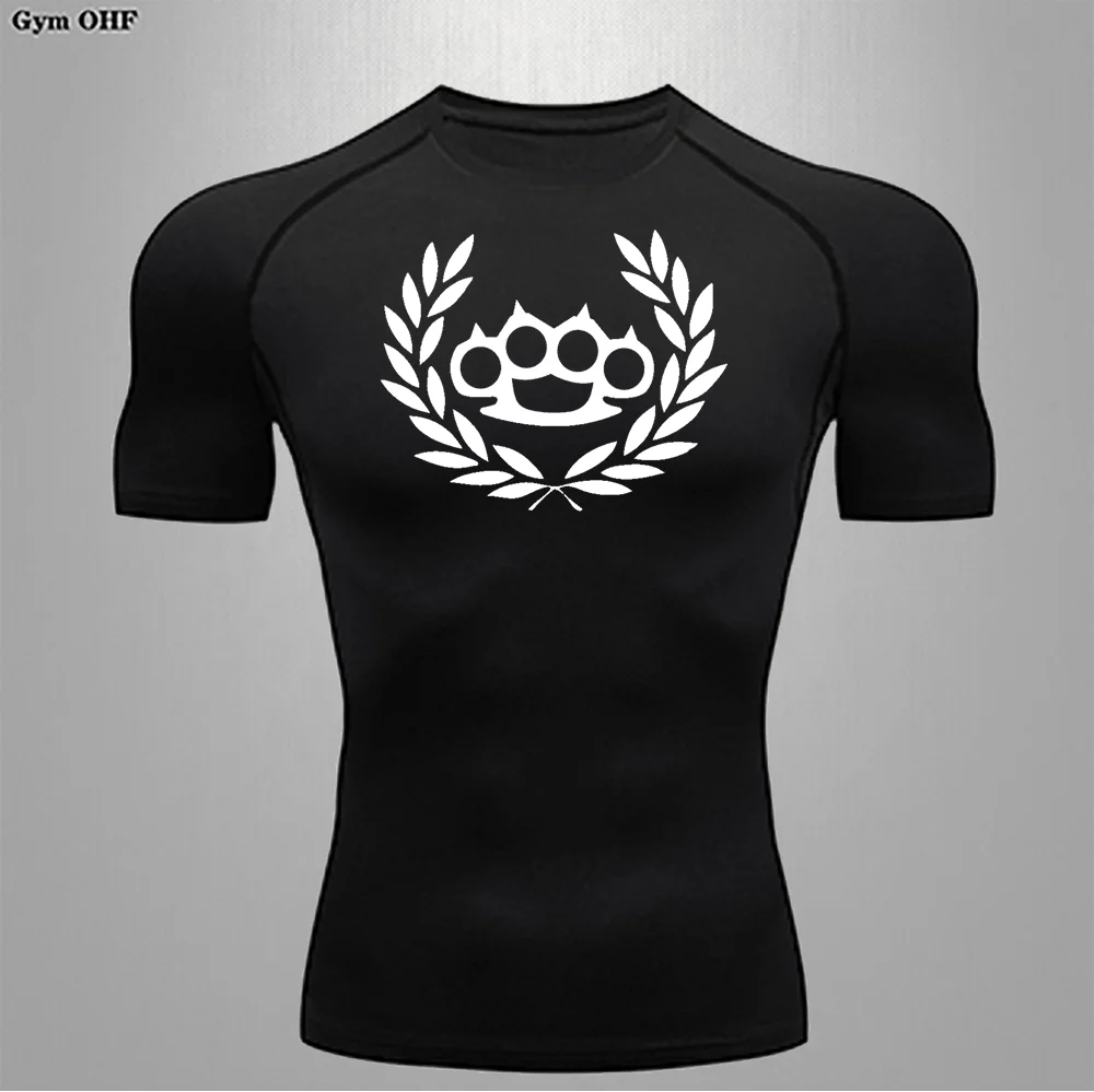 Summer Men's Warm-up Sportswear For Street Comfort And Quick Drying Short Sleeved T-shirt For Jogging And Fitness Compression To
