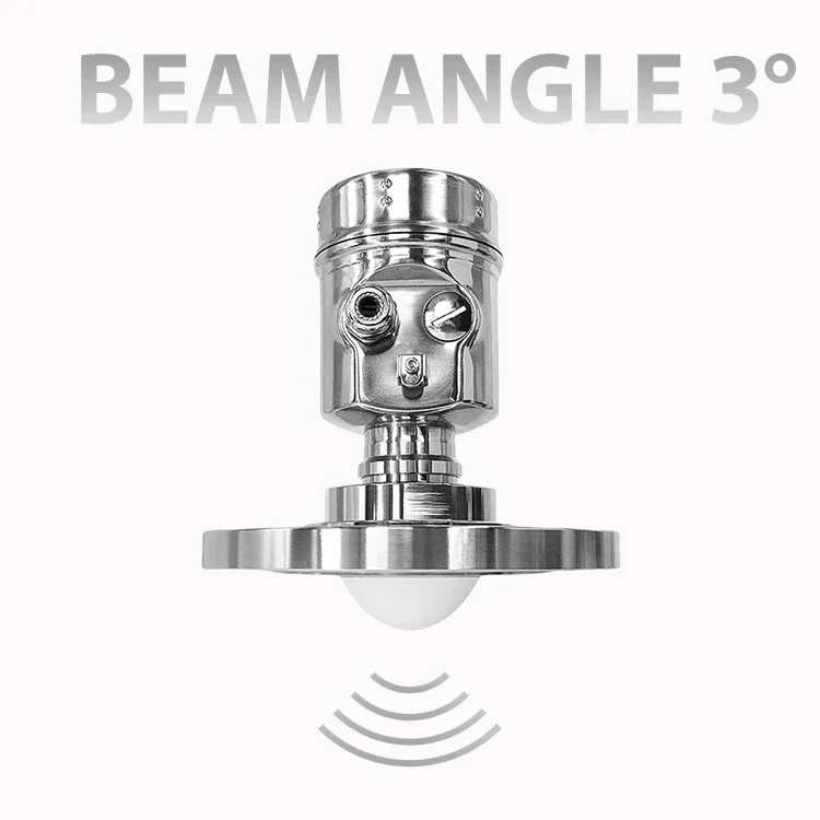 Radar Level Sensor Meter Offshore Oil Gas Marine Use 0.1% Accuracy Aluminum Stainless Steel Robust Tough Conditions 76-81GHz