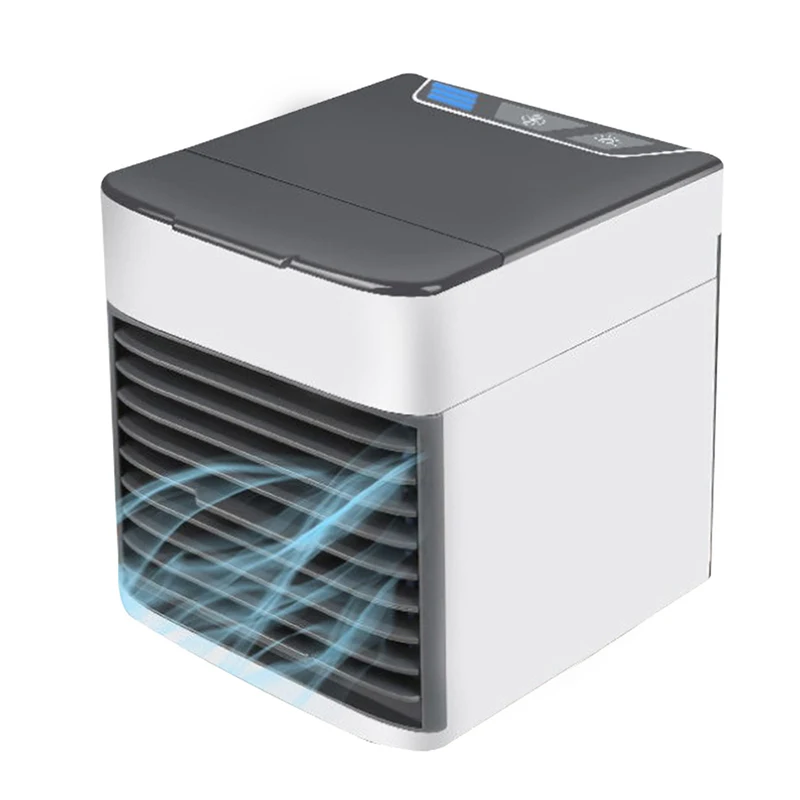 Air Conditioner Humidifier Fan Mini USB Portable Table Air Cooling Fan Easy Cool Purifies Air Cooler Rechargeable Fan