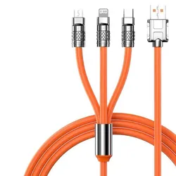 1.2m 1.8m 3 in 1 Fast Charge Cable For Apple iPhone 11 XS XR iPad Air Xiaomi Huawei Honor Oneplus Type C Line Micro USB Wire