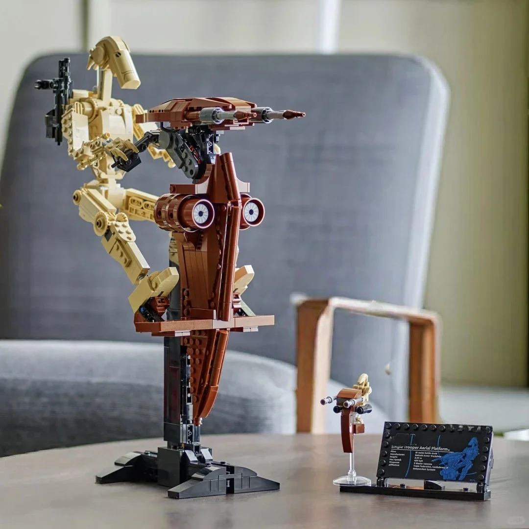 متوفر 1088 قطعة معركة درويد مع STAP 75428 الغريبة روبوت الحروب بنة تجميع نموذج الطوب اللعب عيد ميلاد هدية الكريسماس