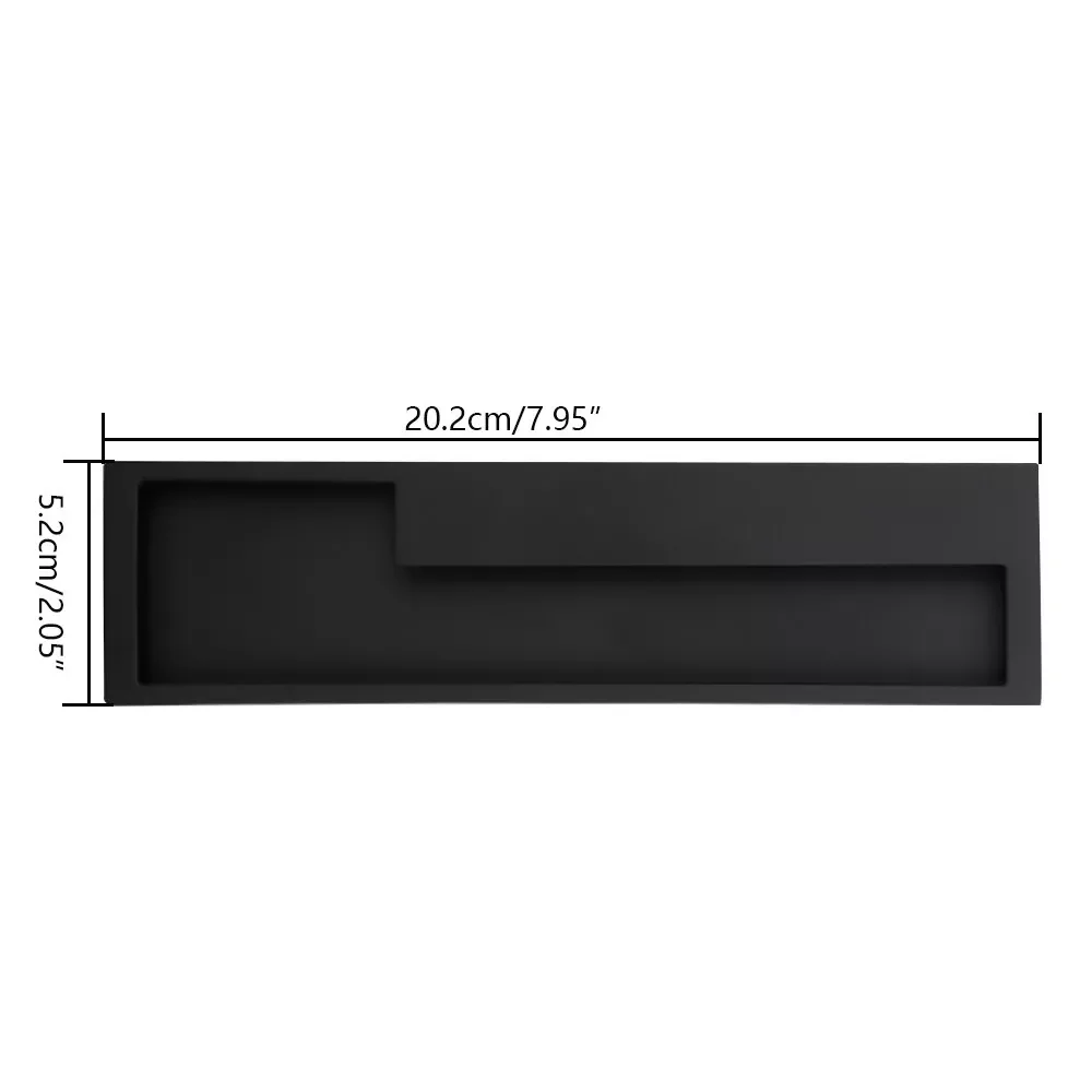 Maniglia per porta push-pull invisibile, set di maniglie, nero moderno, design nascosto, installazione facile, adatta per armadi, porte