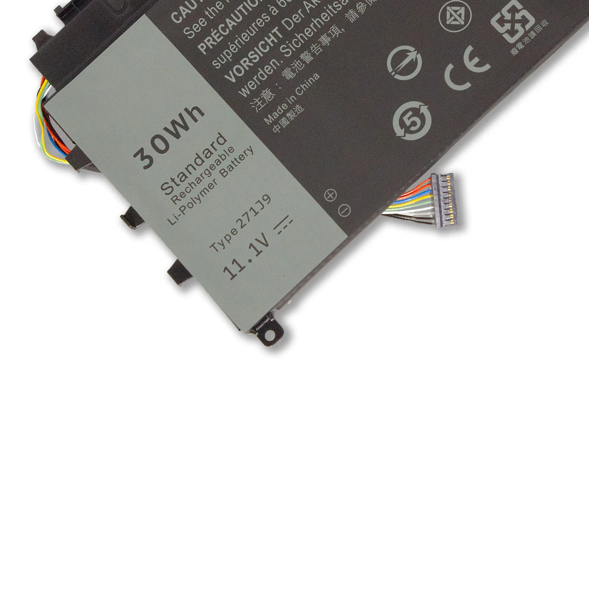 High quality 271J9 Laptop Battery For 13 7000 7350 Series GWV47 0GWV47 YX81V 11.1V 30Wh