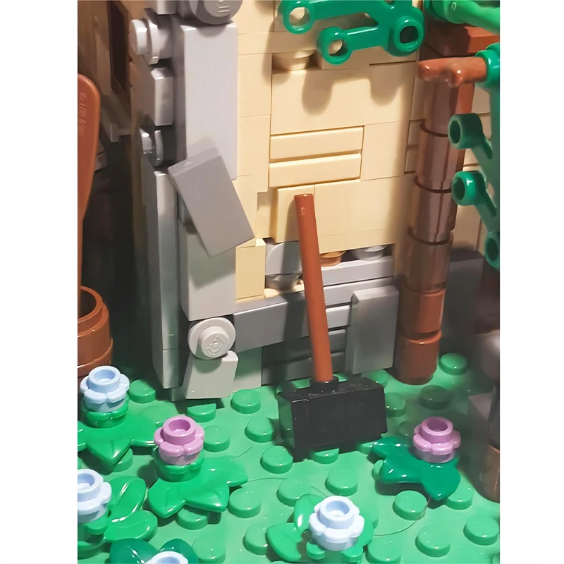 1648 pçs jogo famosa arquitetura modular casa rural moc blocos de construção pequenas partículas modelo montagem tijolos do miúdo brinquedos presentes