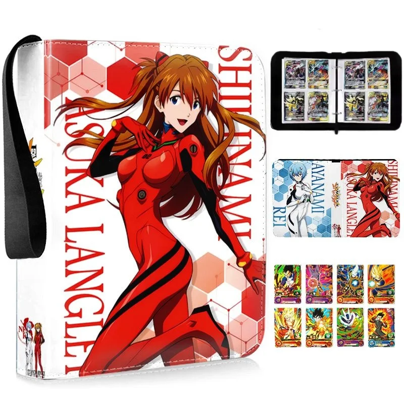 NEON GENESIS EVANGELION Game Card Collection Photo Album Book Loose-leaf Zipper Card Holder Fashion Cartoon Trendy Luxury Gift
