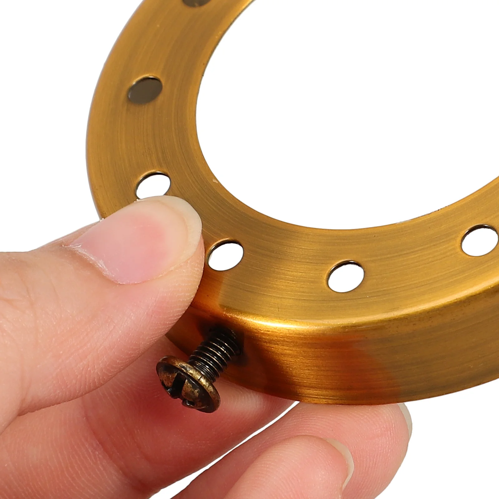 

Vintage Style 3-Hole Pendant Lamp Shade Holder Metal Reducer Ring Replacement Part Light Fixture Collar Ring for Lamp Repair