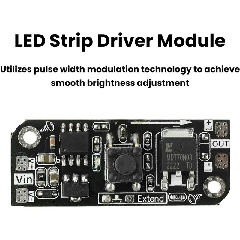B67C LED Strip Driver Module PWM Stepless Dimming DC 5-24V Constant Voltage For LED Strips Light Bars Panels