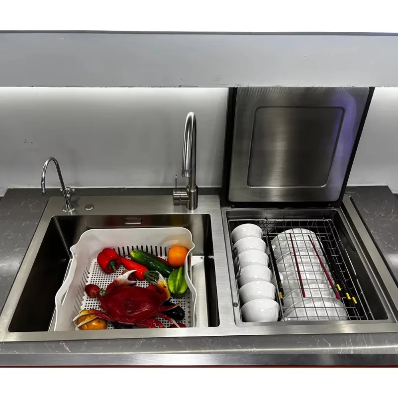 European Standard Modernos Sink Stainless Steel Ultrasound Smart Kitchen Sink with Dishwasher cxl