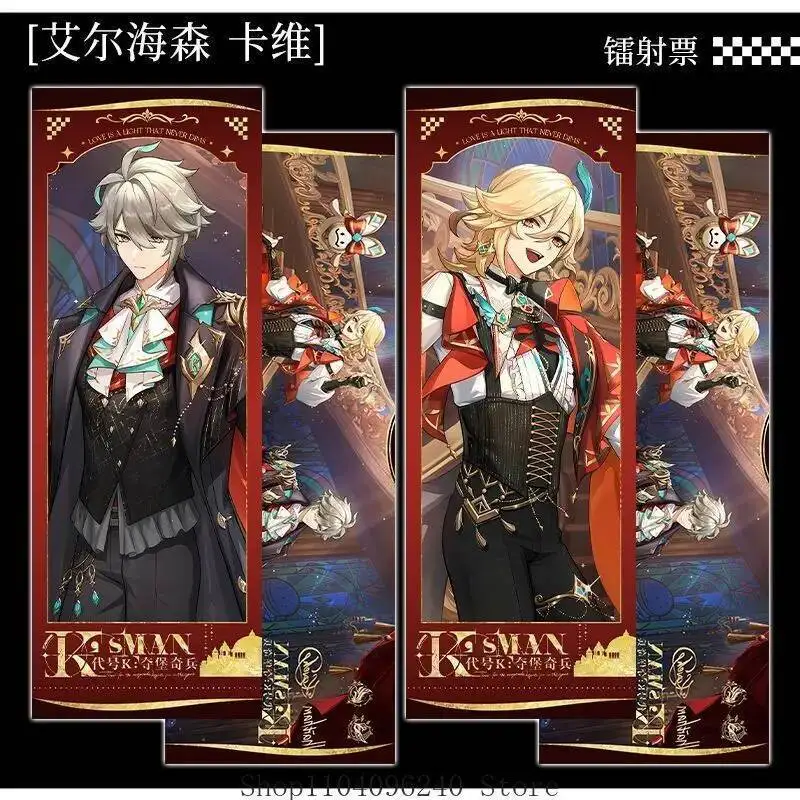 

Anime GAME Genshin Impact Kaveh Alhaitham Anime Cosplay Laser Ticket Badge Postcard Block Mascot Student Accessory Gift